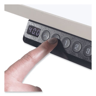 Victor® Electric Height Adjustable Standing Desk, 36 x 23.6 x 38.7 to 48.4, White (VCTDC830W)