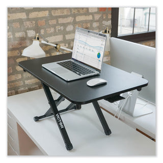 Victor® Height Adjustable Laptop Standing Desk, 28.8 x 18.5 x 2.6 to 16, Black (VCTDCX110)