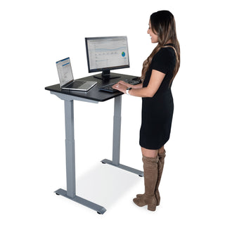 Victor® Electric Height Adjustable Standing Desk, 36 x 23.6 x 28.7 to 48.4, Black (VCTDC830B)