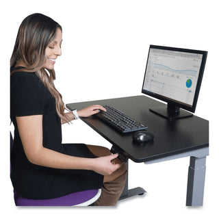 Victor® Electric Height Adjustable Standing Desk, 36 x 23.6 x 28.7 to 48.4, Black (VCTDC830B)