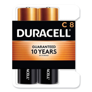 Duracell® CopperTop Alkaline Batteries, C, 8/PK (DRCMN14RT8Z)
