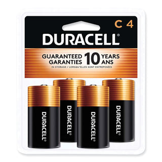 Duracell® CopperTop Alkaline C Batteries, 4/Pack (DURMN1400R4ZX17)