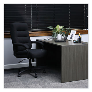 Alera® Kesson Series High-Back Office Chair, Supports up to 300 lbs., Black Seat/Black Back, Black Base (ALEKS4110)