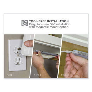 BLACK+DECKER LED Under Cabinet Lighting Kit with Magnetic Option Two-Bar Kit, 0.78w x 0.39h (BOSLEDUC122DK)