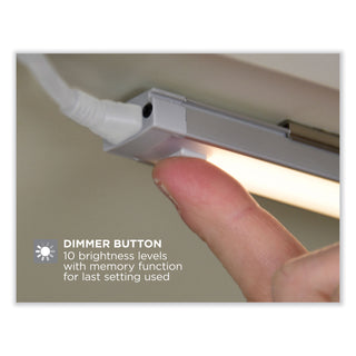 BLACK+DECKER LED Under Cabinet Lighting Kit with Magnetic Option Two-Bar Kit, 0.78w x 0.39h (BOSLEDUC122DK)
