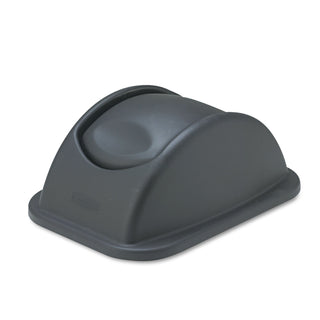 Rubbermaid® Commercial Rectangular Free-Swinging Plastic Lids, Black (3066BK)