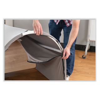 Safco® Workstation, Laminate Top, 33"x30"x51-1/2", Dark Gray (SAF1958DG)