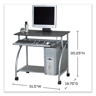 Safco® Eastwinds Series Argo PC Workstation, 31.5" x 19.75" x 30.25", Anthracite (SAF947ANT)