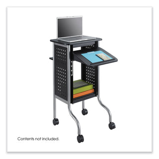 Safco® Scoot Presentation Cart, 21 1/2" x 30 1/4" x 40 1/2", Black (SAF8945BL)