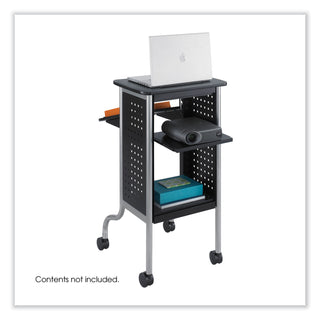 Safco® Scoot Presentation Cart, 21 1/2" x 30 1/4" x 40 1/2", Black (SAF8945BL)