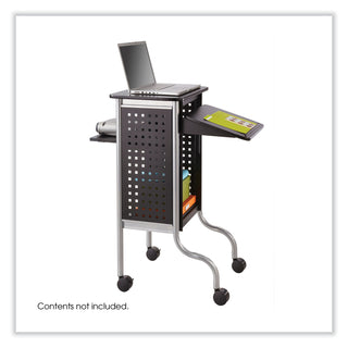 Safco® Scoot Presentation Cart, 21 1/2" x 30 1/4" x 40 1/2", Black (SAF8945BL)