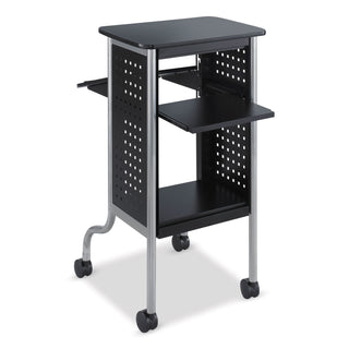 Safco® Scoot Presentation Cart, 21 1/2" x 30 1/4" x 40 1/2", Black (SAF8945BL)
