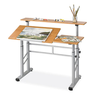 Safco® Split Level Drafting Table, 47 1/4&quot; x 29 3/4&quot; x 37 1/4&quot; (SAF3965MO)