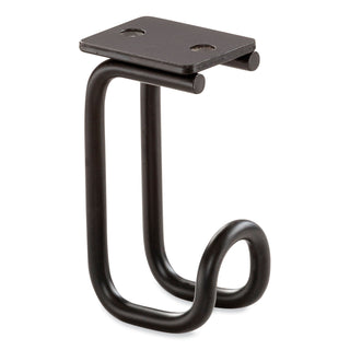 Safco® Table Hooks, 1.25 x 1.75 x 3.25, Black, 24/Pack (SAF2255BL)