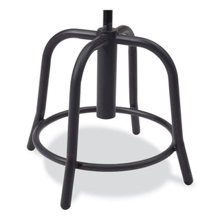 NPS® 6800 Series Height Adj Metal Seat Stool, Supports 300 lb, 18"-24" Seat Ht, Burgundy Seat, Black Base (NPS681810)