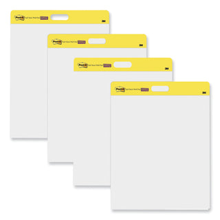 Post-it® Self-Stick Wall Pad, Unruled, 20 White 20 x 23 Sheets, 4/Carton (MMM566)