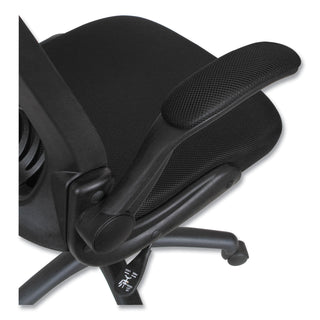 Alera® EB-E Series Swivel/Tilt Mid-Back Mesh Chair, Supports up to 275 lbs, Black Seat/Black Back, Black Base (ALEEBE4217)
