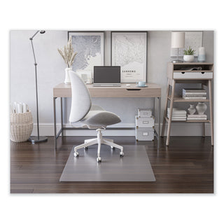 deflecto® EconoMat All Day Use Chair Mat for Hard Floors, 45 x 53, Rectangular, Clear (DEFCM2E242)