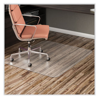 deflecto® EconoMat All Day Use Chair Mat for Hard Floors, 45 x 53, Rectangular, Clear (DEFCM2E242)