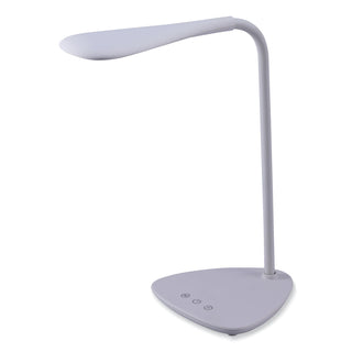 BLACK+DECKER Battery LED Dimmable Desk Lamp with Adjustable Color Temperature, 12.6" High, White (BOSVLED1820BD)