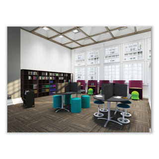 Safco® Zenergy Ball Chair, Backless, Supports Up to 250 lb, Baby Blue Vinyl (SAF4751BUV)