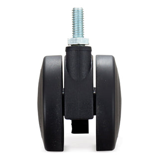 Safco® Hard Floor Casters for AlphaBetter Desks, 2.5" Wheel, Black, 4/Set (SAF1211BL)