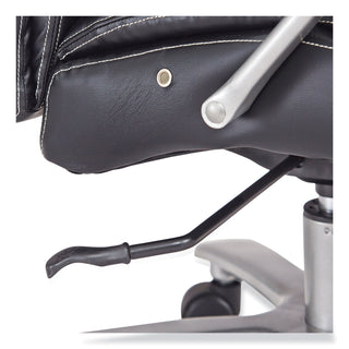 Safco® Lineage Big & Tall High Back Task Chair, Max 500 lb, 20.5" to 24.25" High Black Seat, Chrome Base, Ships in 1-3 Business Days (SAF3502BL)