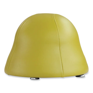 Safco® Runtz Ball Chair, Backless, Supports Up to 250 lb, Green Vinyl Seat, Silver Base (SAF4756GV)