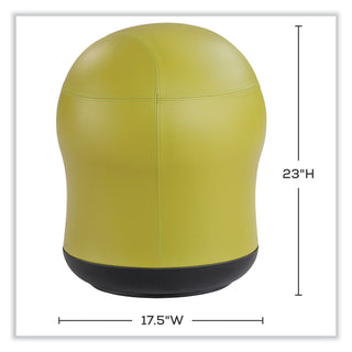 Safco® Zenergy Swivel Ball Chair, Backless, Supports Up to 250 lb, Green Seat Vinyl (SAF4760GV)