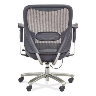 Safco® Lineage Big & Tall All-Mesh Task Chair, Supports 400lb, 19.5" - 23.25" High Black Seat,Chrome Base,Ships in 1-3 Business Days (SAF3505BL)