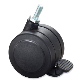 Safco® Hard Floor Casters for AlphaBetter Desks, 2.5" Wheel, Black, 4/Set (SAF1211BL)