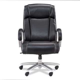 Safco® Lineage Big & Tall High Back Task Chair, Max 500 lb, 20.5" to 24.25" High Black Seat, Chrome Base, Ships in 1-3 Business Days (SAF3502BL)