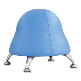 Safco® Runtz Ball Chair, Backless, Supports Up to 250 lb, Baby Blue Vinyl Seat, Silver Base (SAF4756BUV)