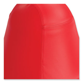 Safco® Runtz Swivel Ball Chair, Backless, Supports Up to 250 lb, Red Vinyl (SAF4761RV)