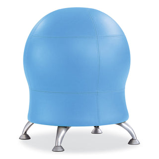 Safco® Zenergy Ball Chair, Backless, Supports Up to 250 lb, Baby Blue Vinyl (SAF4751BUV)