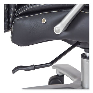 Safco® Lineage Big&Tall Mid Back Task Chair 24.5" Back, Max 350lb, 19.5" to 23.25" High Black Seat,Chrome,Ships in 1-3 Business Days (SAF3504BL)