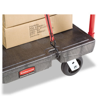 Rubbermaid® Commercial Heavy-Duty Platform Truck Cart, 2000 lb Capacity, 24" x 48" Platform, Black (RCP443600BK)