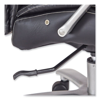 Safco® Lineage Big&Tall Mid Back Task Chair 28" Back, Max 400 lb, 21.5" to 25.25" High Black Seat, Chrome,Ships in 1-3 Business Days (SAF3503BL)