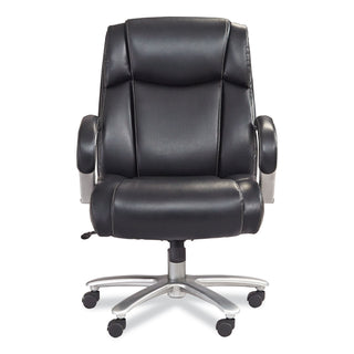 Safco® Lineage Big&Tall Mid Back Task Chair 28" Back, Max 400 lb, 21.5" to 25.25" High Black Seat, Chrome,Ships in 1-3 Business Days (SAF3503BL)