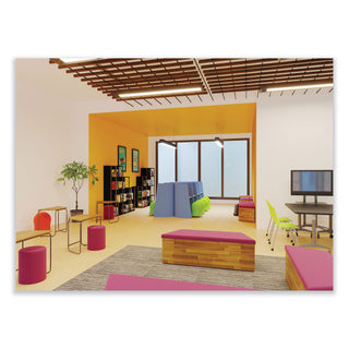 Safco® Zenergy Ball Chair, Backless, Supports Up to 250 lb, Orange Fabric (SAF4750OR)