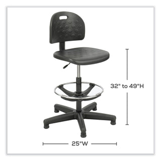 Safco® WorkSpace Economy Workbench Chair, Black (SAF6680)