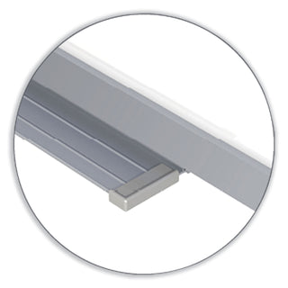 Ghent In/Out Magnetic Whiteboard, 36 x 24, White/Gray Surface, Satin Aluminum Frame (GHEGRPM301E23)