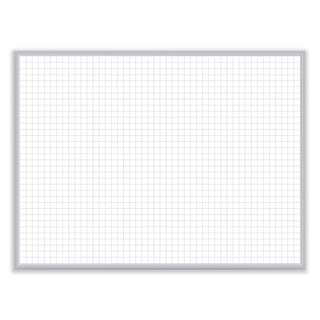Ghent Non-Magnetic Whiteboard with Aluminum Frame, 24 x 17.81, White Surface, Satin Aluminum Frame (GHEM2181)