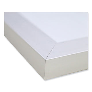 Ghent Non-Magnetic Whiteboard with Aluminum Frame, 24 x 17.81, White Surface, Satin Aluminum Frame (GHEM2181)