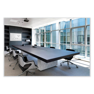 Ghent Non-Magnetic Whiteboard with Aluminum Frame, 24 x 17.81, White Surface, Satin Aluminum Frame (GHEM2181)