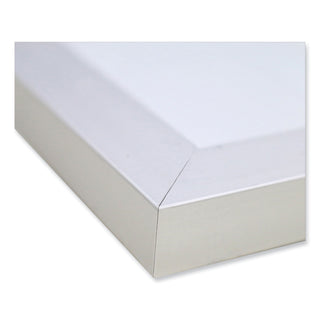 Ghent Magnetic Porcelain Whiteboard with Satin Aluminum Frame, 120.5 x 48.5, White Surface (GHEM14104)