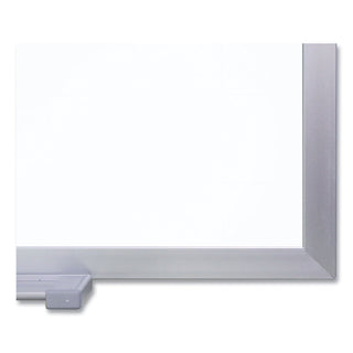 Ghent Magnetic Porcelain Whiteboard with Satin Aluminum Frame, 120.5 x 48.5, White Surface (GHEM14104)