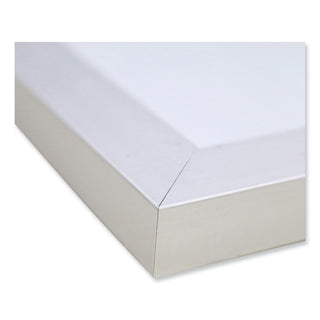 Ghent Magnetic Porcelain Whiteboard with Satin Aluminum Frame, 60.5 x 48.5, White Surface (GHEM1454)