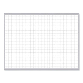 Ghent Non-Magnetic Whiteboard with Aluminum Frame, 36 x 23.81, White Surface, Satin Aluminum Frame (GHEM2231)