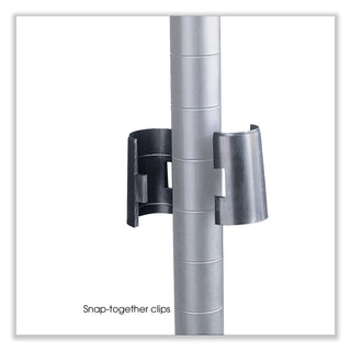 Safco® Add-On Unit, F/ 5285, 48" x 18", 4/Shelves, 2/Post, Gray (SAF5292GR) (SAF5292GR)